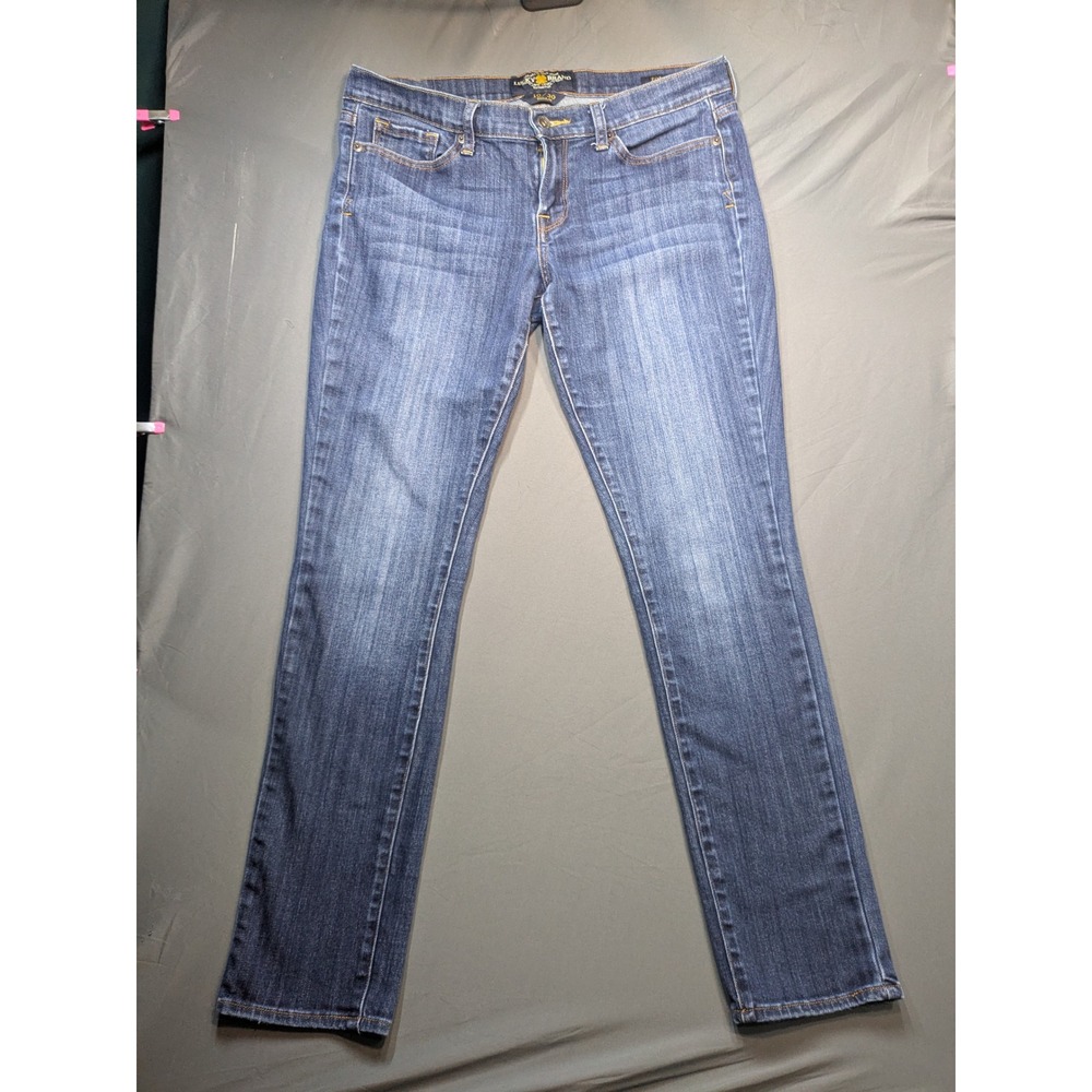 Lucky Brand Zoe Skinny Jeans Womens 10/30 Regular Medium Wash Denim Mid Rise